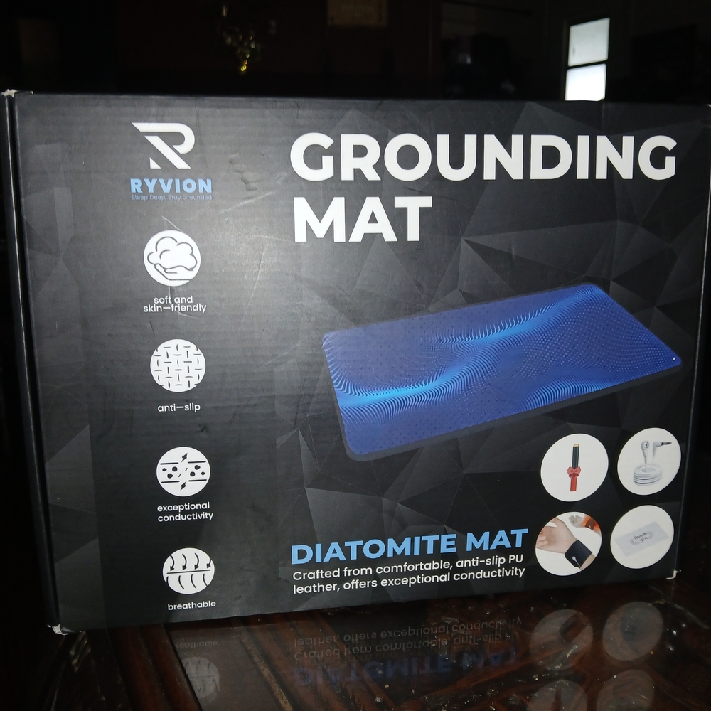 Ryvion grounding mat diatomite MAT crafted from comfortable anti slip PU leather